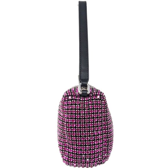 Alexander Wang Diamond Rhinestone Heiress Mini Pink Bag - Picture 6 of 9